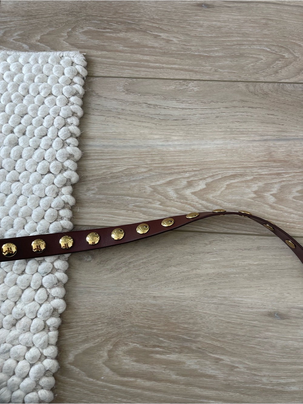 Madewell Brown Gold Studded Belt - Picture 6 of 6